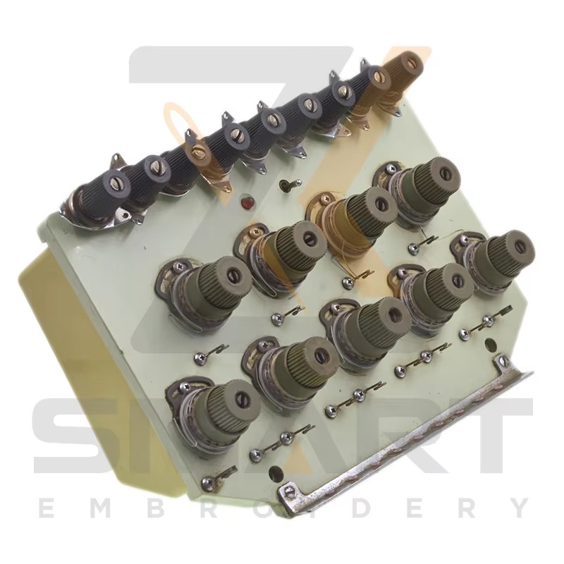 9 koulè tension baz inite ak tension baz kat Tajima enbroidery machin pati T01TJ901-U